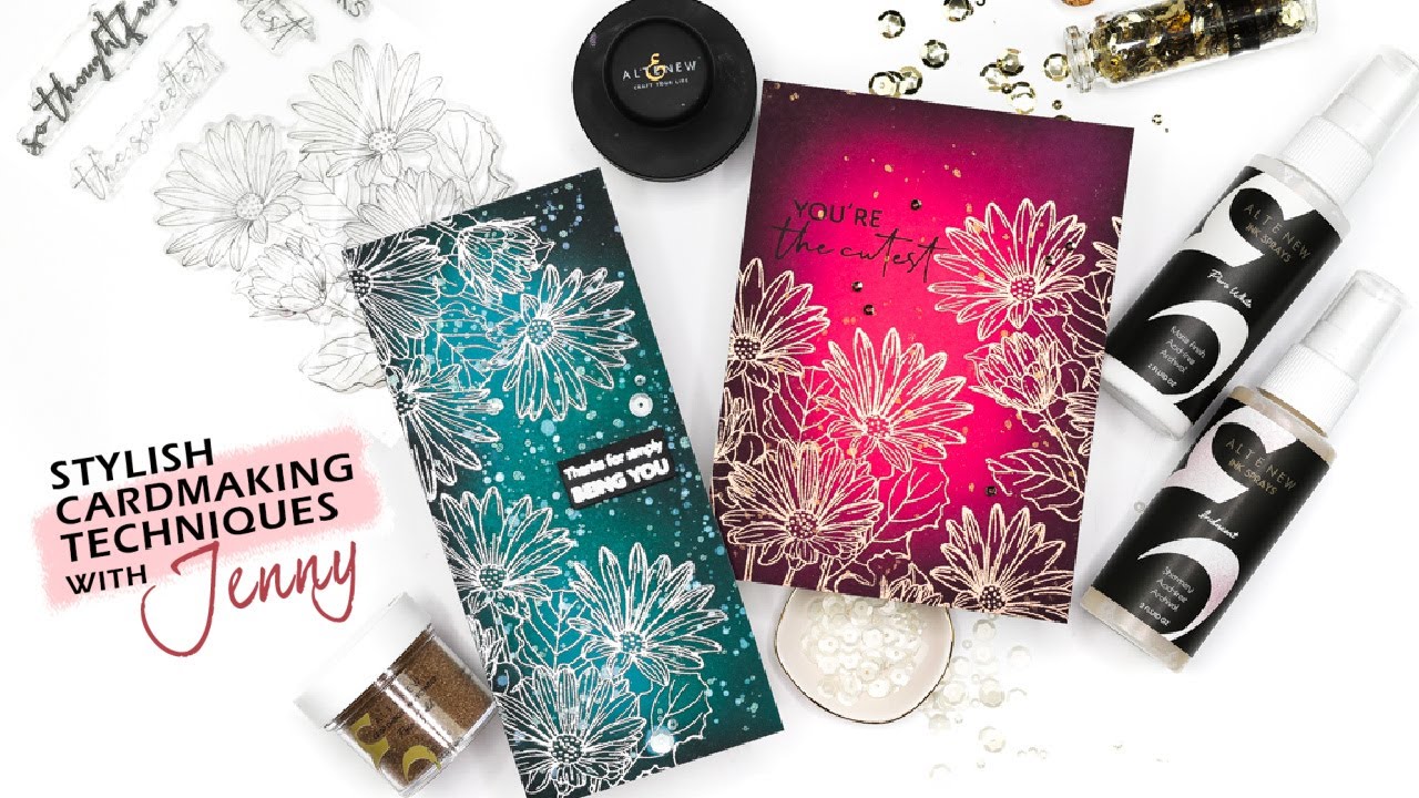 Be Bold and Add Drama to Your Cards | Stylish Cardmaking Techniques with Jenny