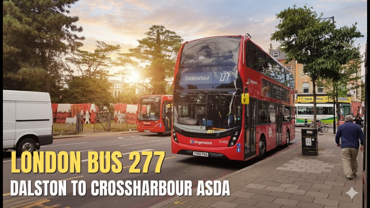 Riding The FULL London Bus 277: Dalston to Crossharbour (A Sunrise Journey)
