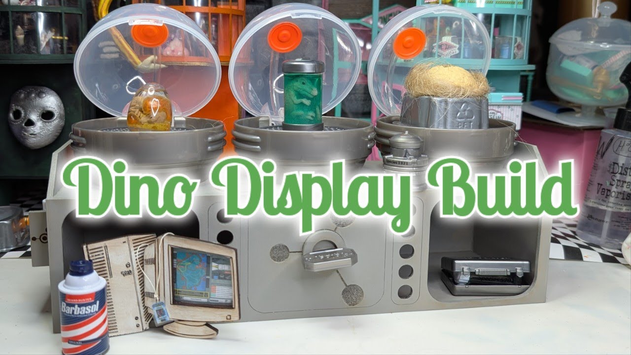 Miniverse Dinosaur Display Case Jurassic Science Lab Build