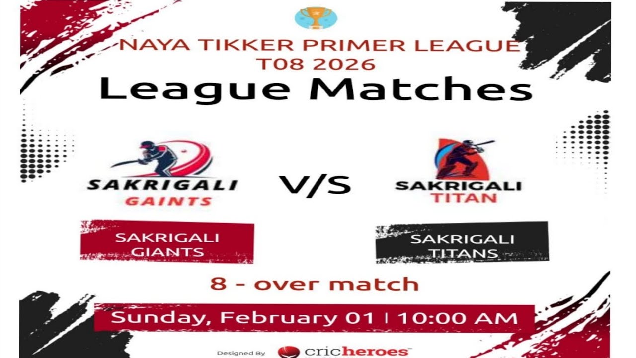 Sakrigali Gaints won by 61 Runs
