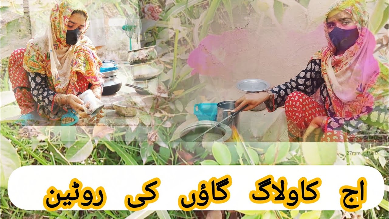 Aaj ka Ve log Pakistan gaon ki desi routine