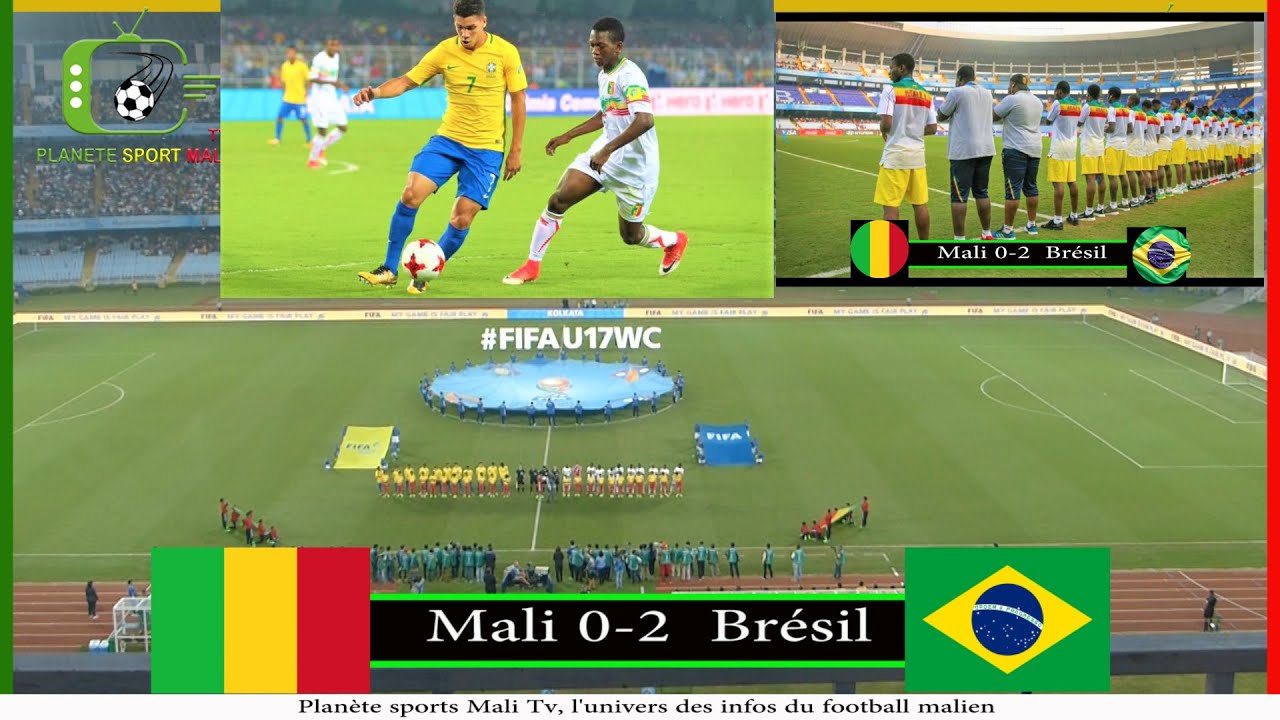 Excellent Mali vs Brésil-retro match de classement CM U17