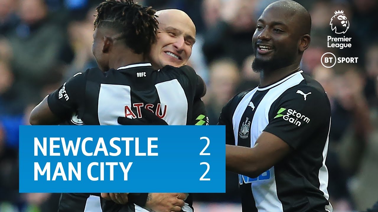 Newcastle vs Man City (2-2) | Premier League Highlights