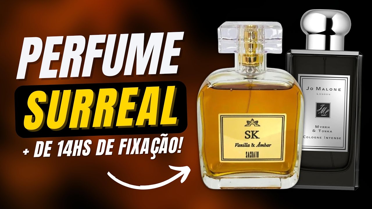 PERFUME SURREAL +DE 14HS DE FIXAÇÃO CHEIRO PODEROSO - VANILLA E MIRRA SK (Myrrh & Tonka Jo Malone)