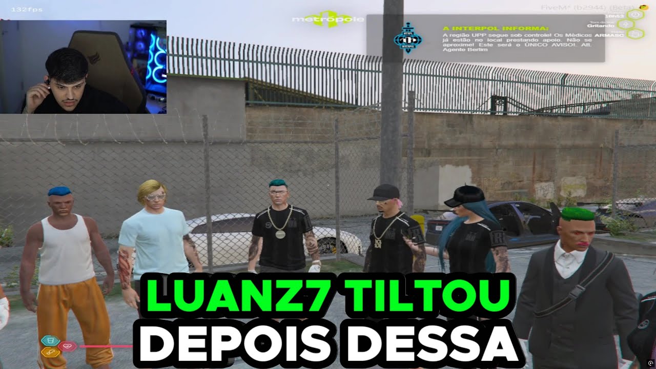 LUANZ7 TILTOU NA REUNIÃO E DESABAFOU