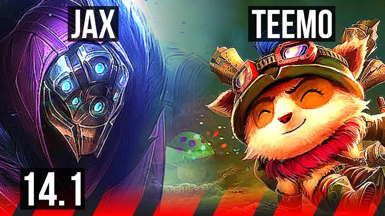 JAX vs TEEMO (TOP) | 6 solo kills, Rank 13 Jax | KR Challenger | 14.1