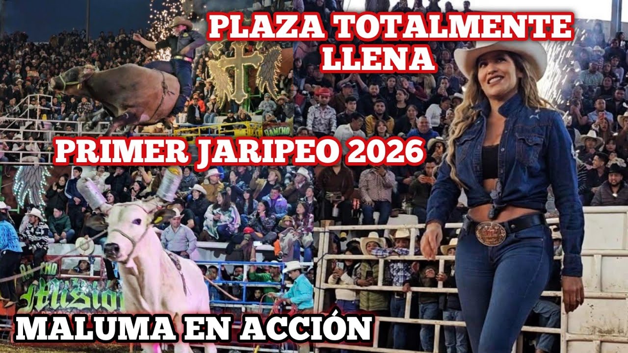 Rancho la misi&oacute;n en Magdalena Petlacalco primer jaripeo de 2026 plaza totalmente llena 