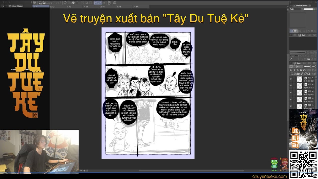 12h Vẽ xuyên Tết|15.2.2026|Công Việc Hoạ Sĩ Truyện Tranh| Comic Artist