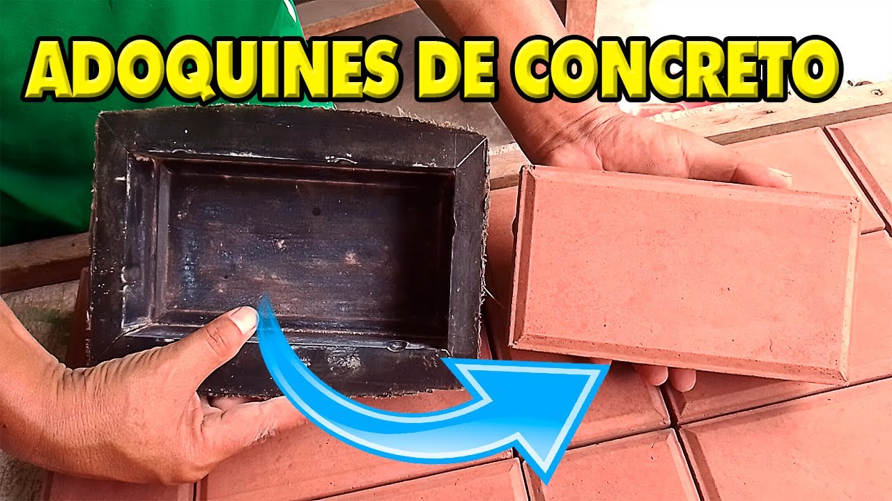 ADOQUINES DE CONCRETO FACIL DE HACER | FABRICA TUS PROPIOS ADOQUINES EN CASA para tus jardines