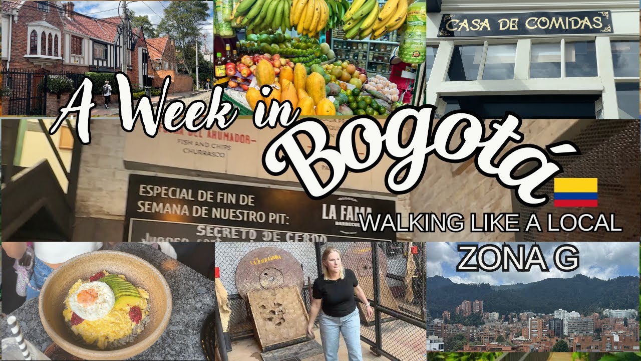 Walking Bogota Zona G - Gourmet tour !   4K
