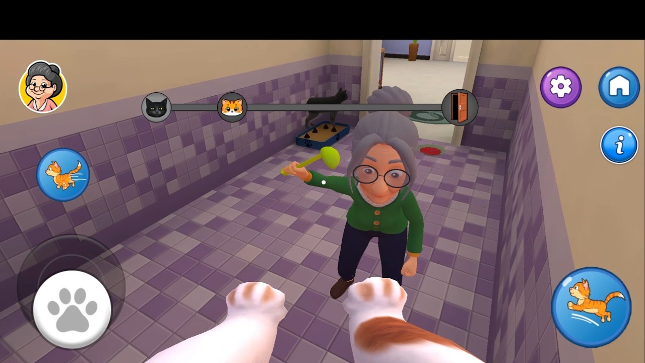 Prank Cat vs Angry Granny - Gameplay Walkthrough Part 1 (Android, iOS)
