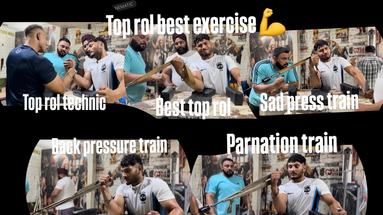 #armwrestling Satnam singh 🦁 best exercise top rol 💪￼