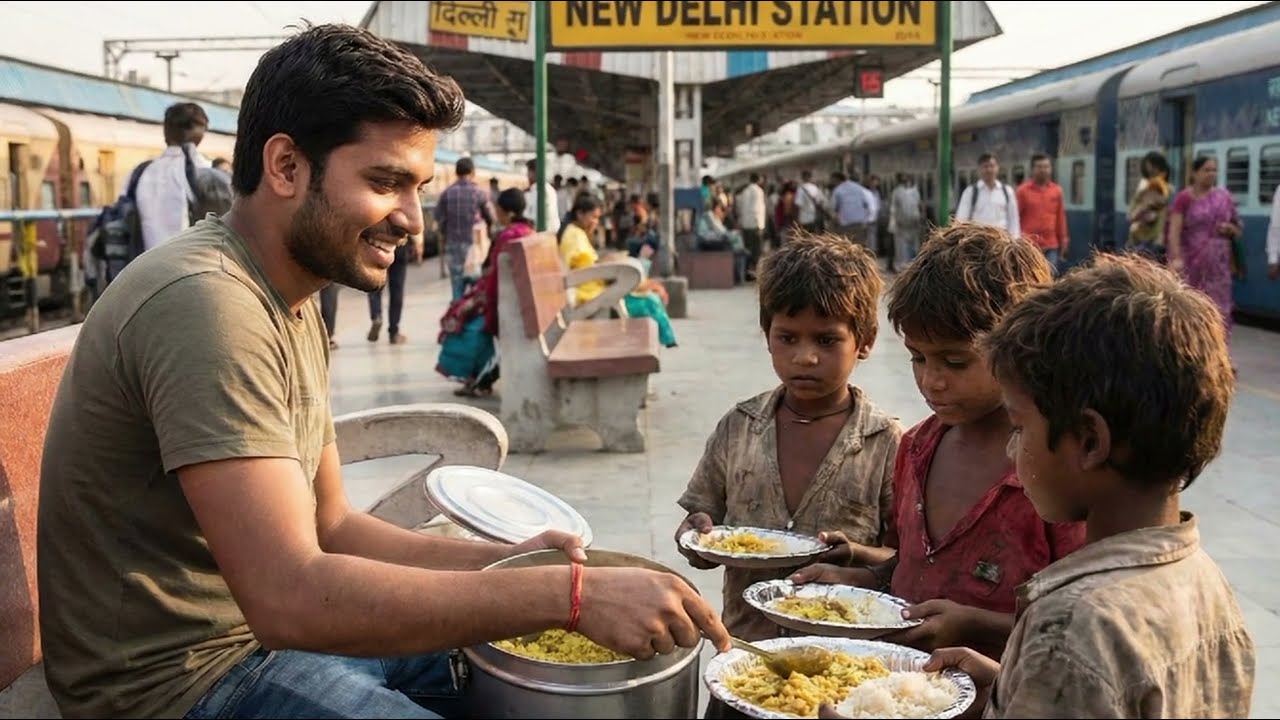स्टेशन पर भीख मांगता गरीब बच्चे की कहानी जिसकी जिंदगी बदल गई॥#motivation 