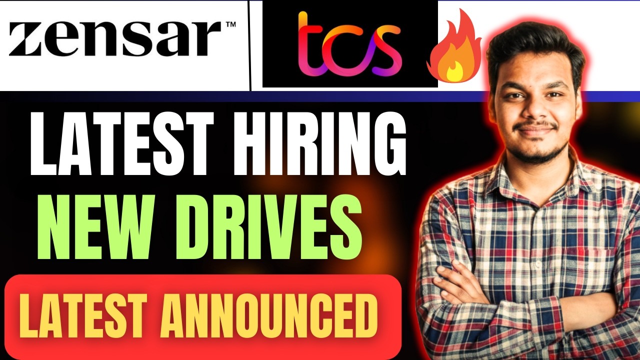 Zensar , TCS Biggest Hiring Drives | 2025, 2024 Batch Hiring | Freshers Jobs | Latest Job Drives