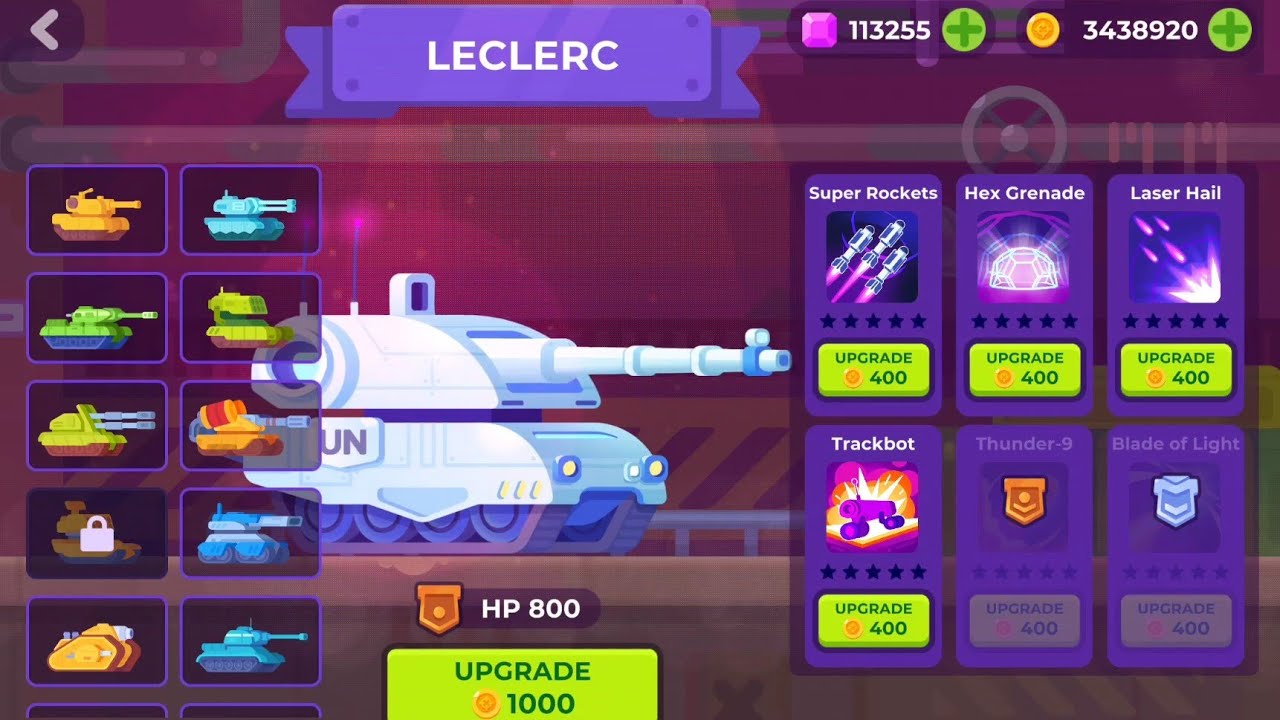 Tank Stars New Tanks Neon and LECLERC New Update 2025 July