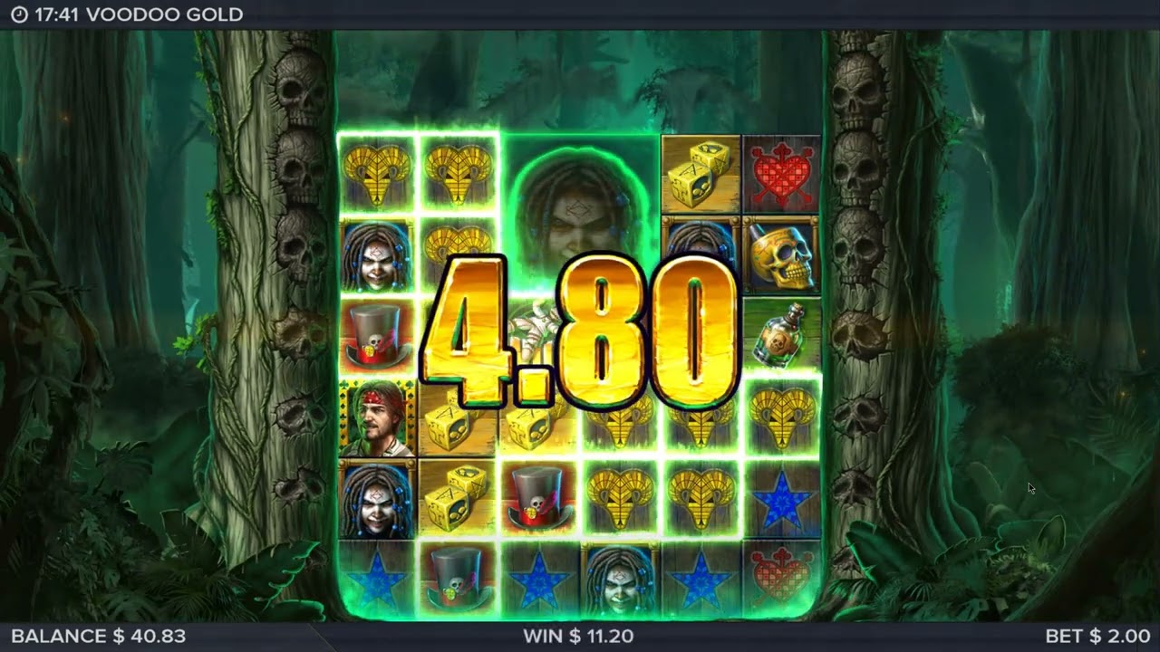 💀 Voodoo Gold Slot 🌿 ELK Studios 🎰 Big Symbols, Sticky Wilds & RTP of 96.1%