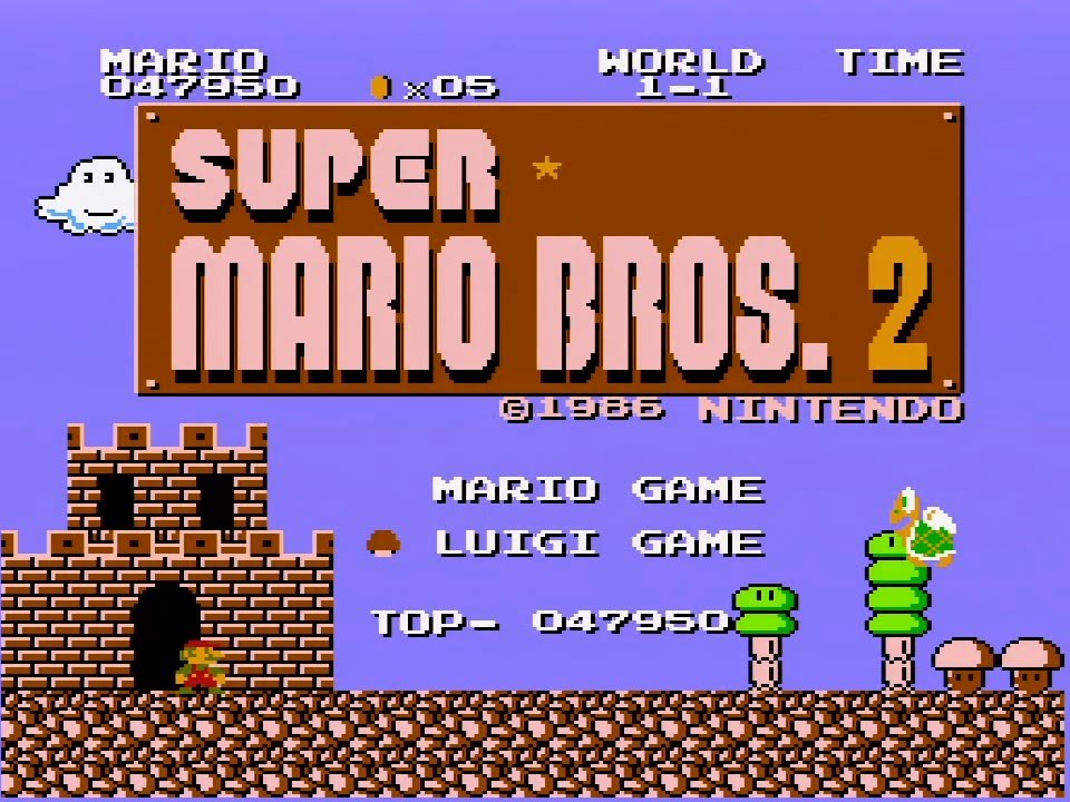 [FC] スーパーマリオブラザーズ2 ワープあり8-4クリア マリオ使用 | SUPER MARIO BROS.: The Lost Levels