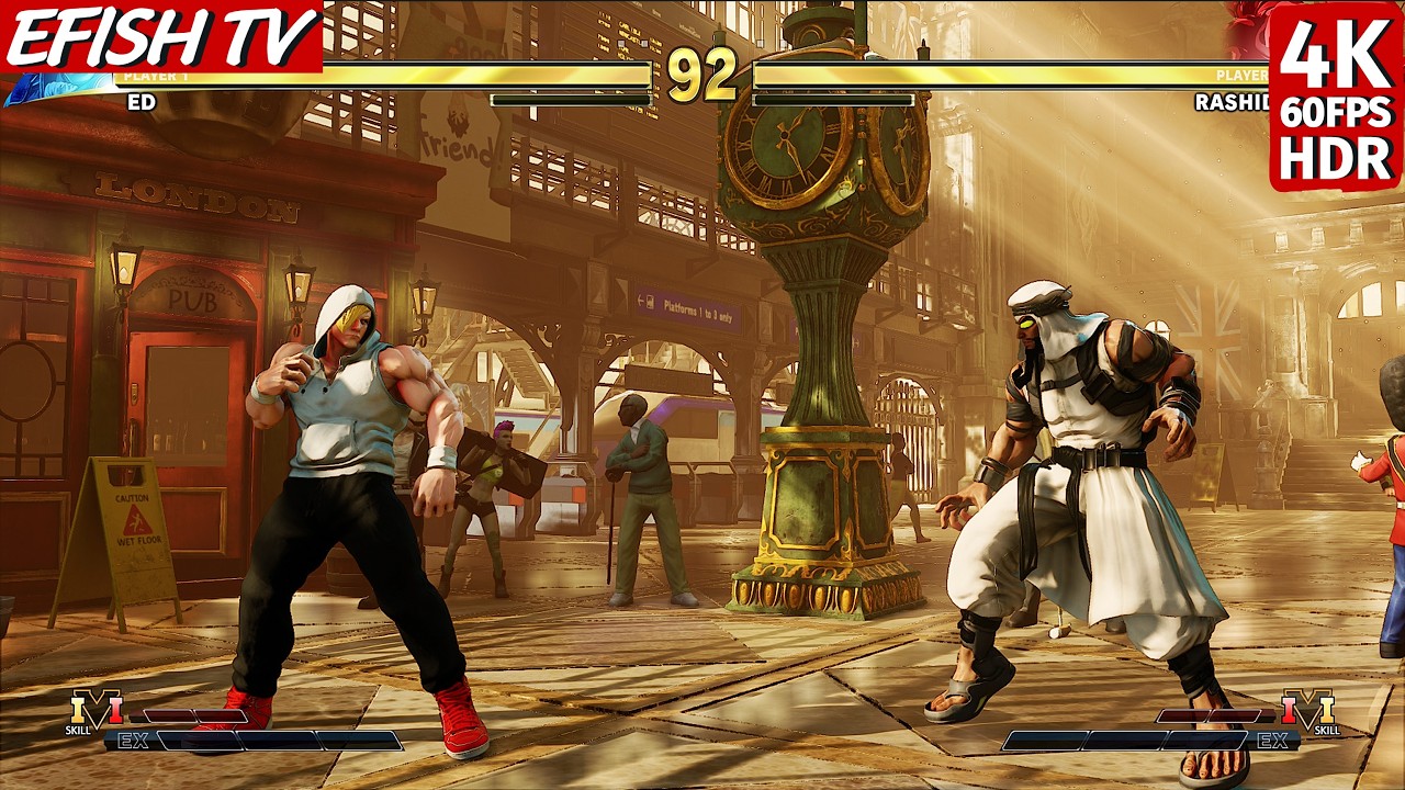 Ed vs Rashid (Hardest AI) - Street Fighter V