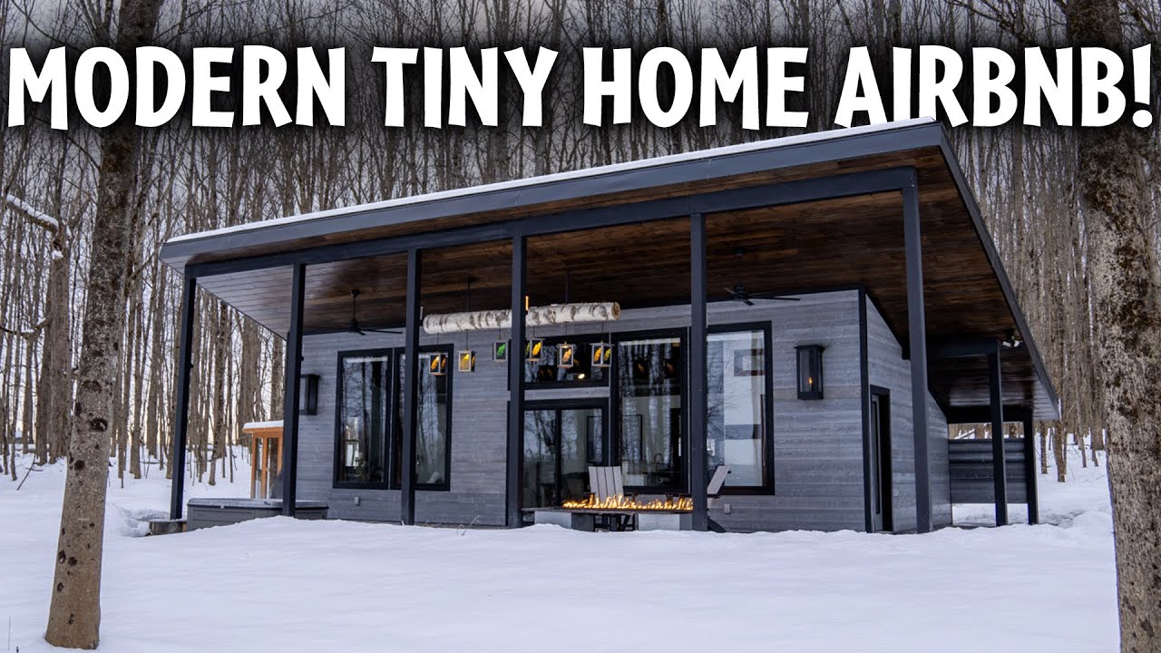 LUXURY Modern Tiny Home Airbnb Full Tour!