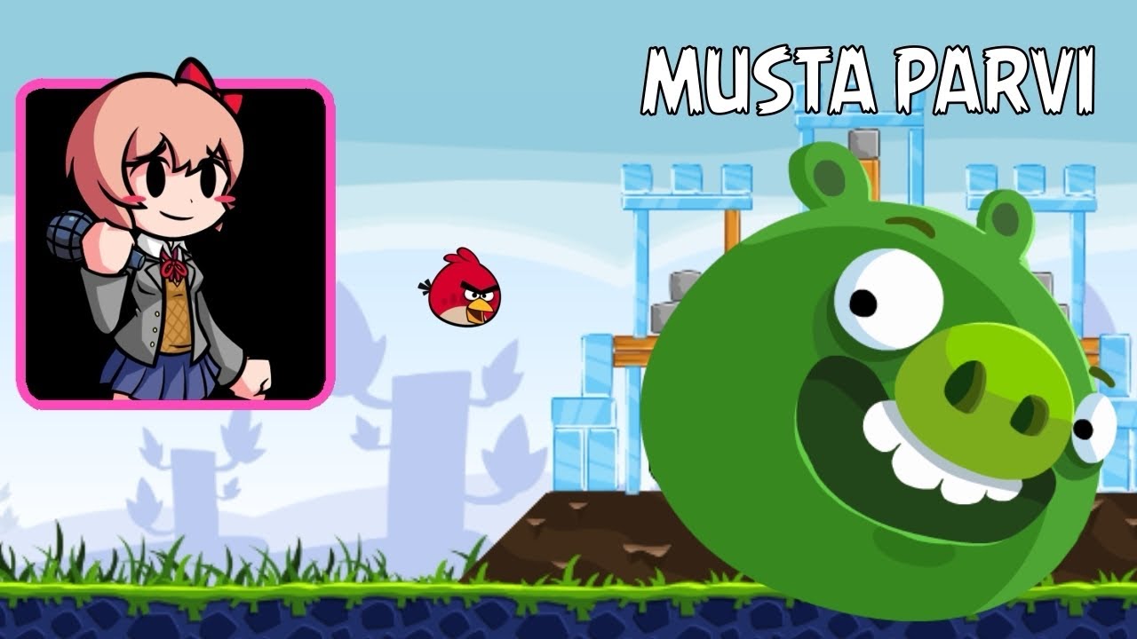 Musta Parvi but Sayori just wanted to play Angry Birds… (FNF COVER)