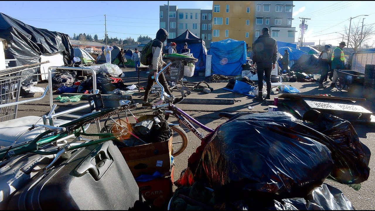 Downtown Olympia homeless camp cleared by the city
