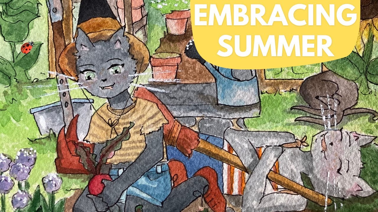 Capturing Summer’s Essence | Painting the Sunflower Scene for the Green Witch Oracle