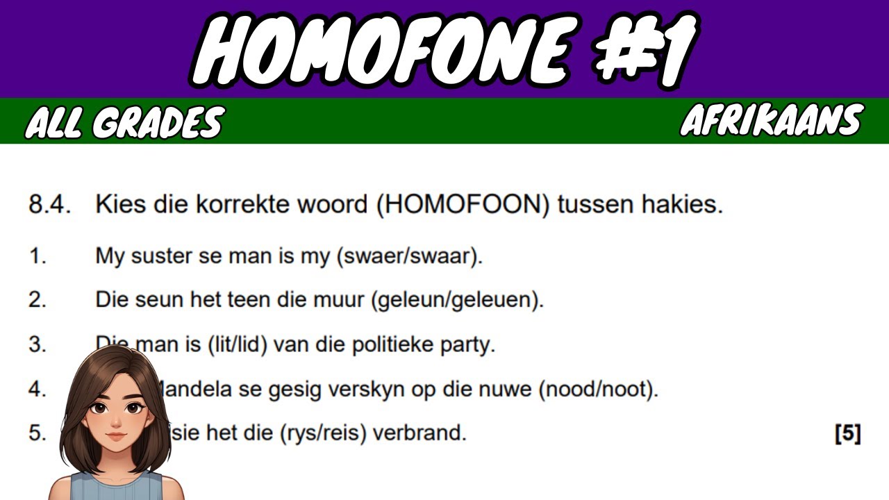 Homofone #1 | Afrikaans FAL