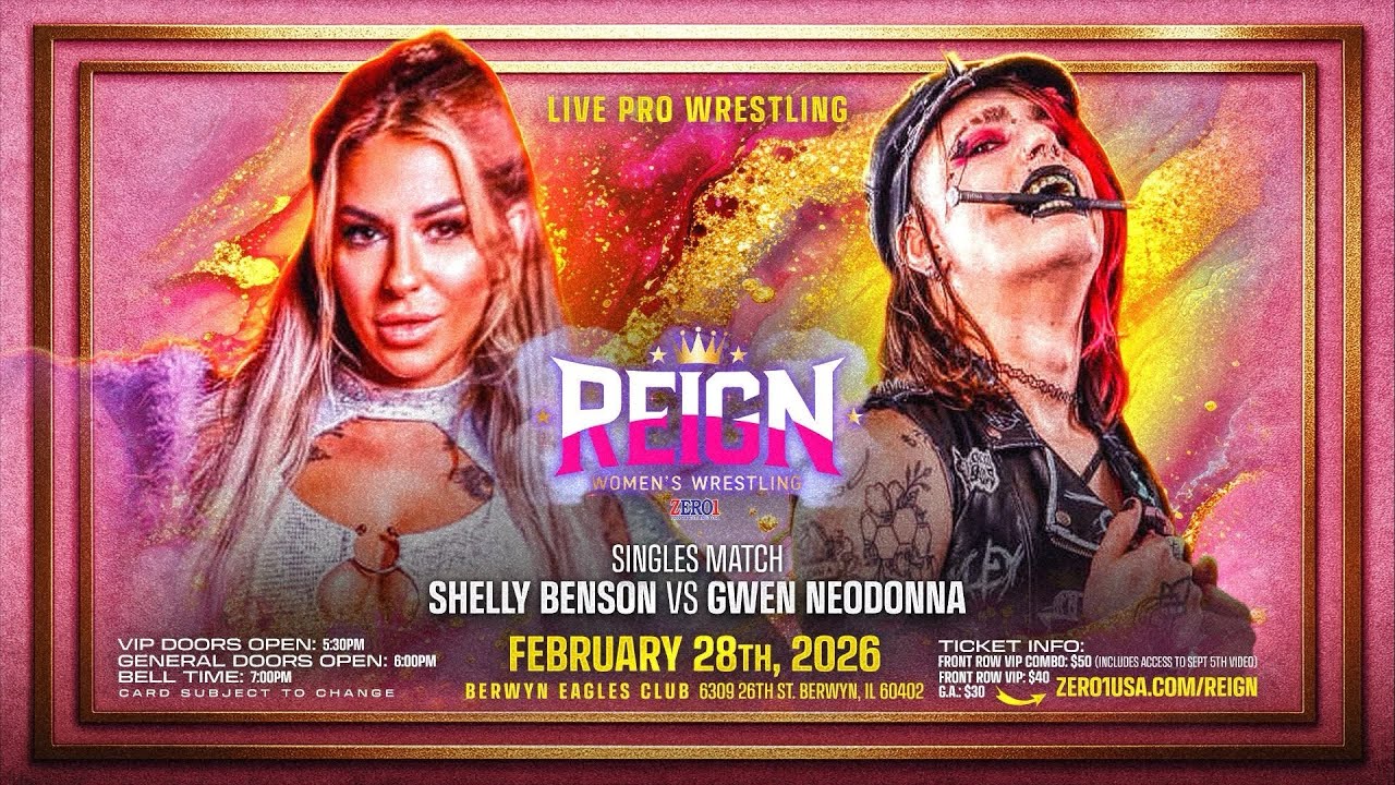 @zero1usaofficial601 Presents Reign: Shelly Benson vs Gwen Neodonna