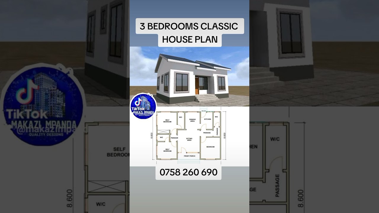 3 BEDROOMS CLASSIC HOUSE PLAN