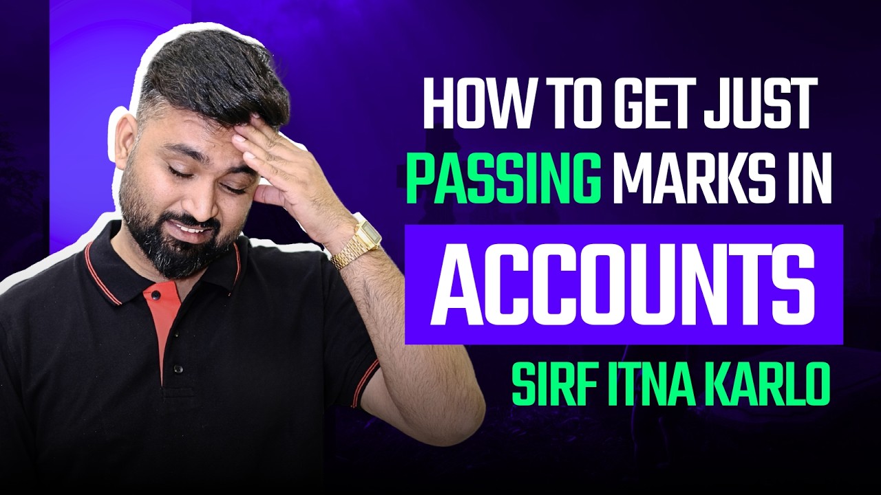 How to Get passing marks in ACCOUNTS | CLASS 12 ISC | Shubham Jagdish | 8112601234