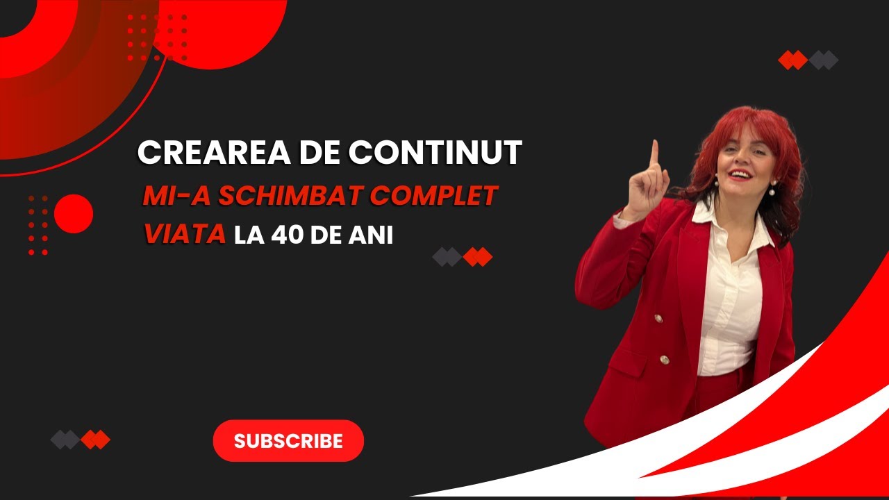 Crearea de continut mi a schimbat complet viata la 40 de ani