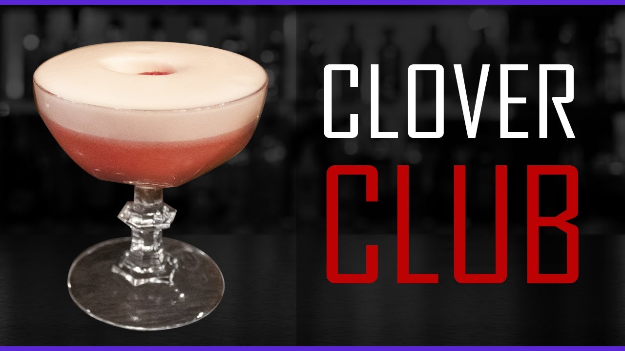 🍷 ¿Cómo preparar un CLOVER CLUB? 🔴| El coctel selecto