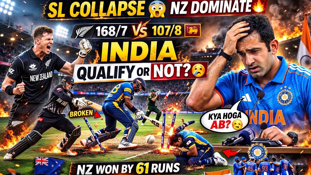 New Zealand ne uda diya Sri Lanka ko 😱 | India knockout me jayegi ya nahi? 🤔