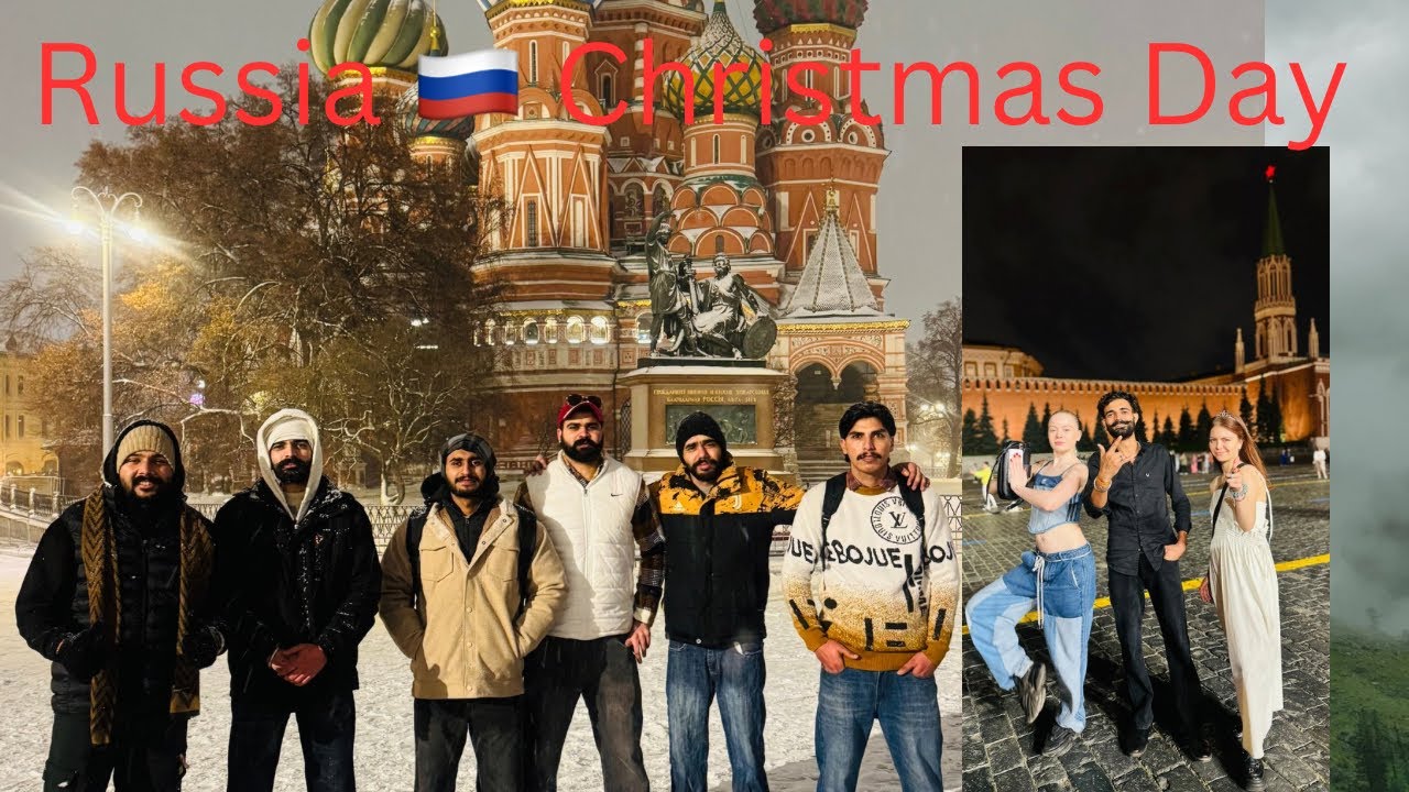 Russia 🇷🇺 Christmas Day | Red sqare Christmas day kese celebrate karte hai