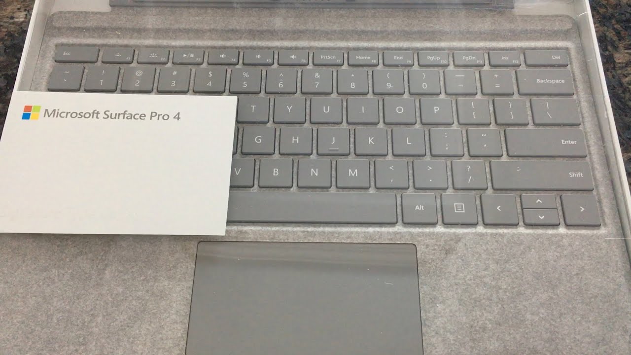 Surface Pro 4 Signature Type Keyboard unboxing and first impressions