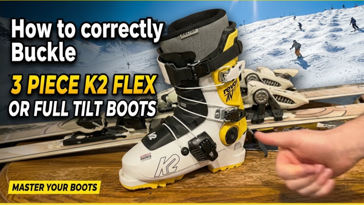 Как правильно застегнуть пряжки на трехкомпонентных ботинках K2 Flex или Full Tilt