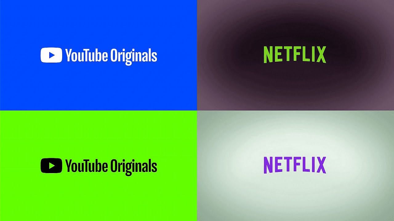 YouTube Originals x Neflix Intro Logo Effects | Original Vs Pixel Art I Preview 2 Effects