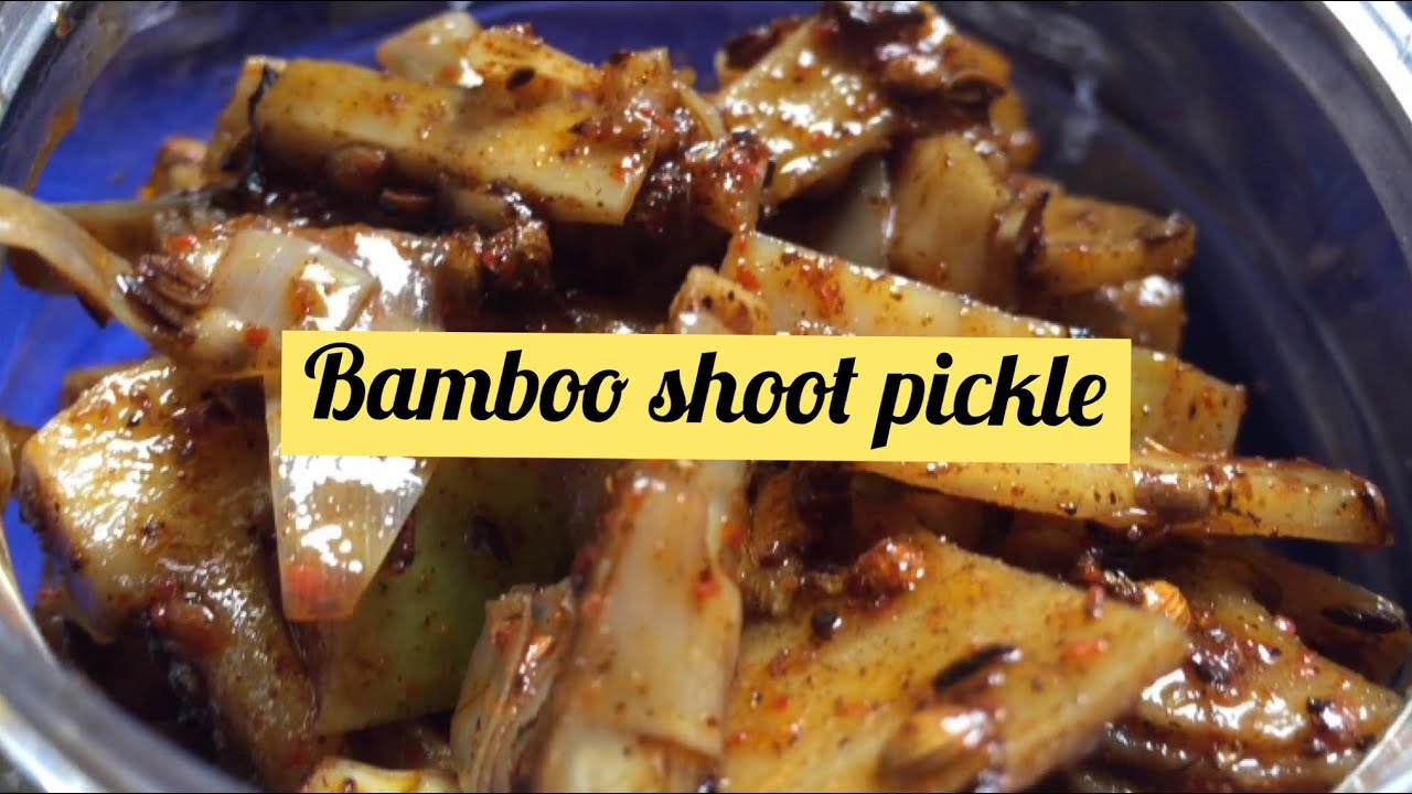 Bamboo pickle//Bamboo ki achar @sikkimgangtok@organic sikkim