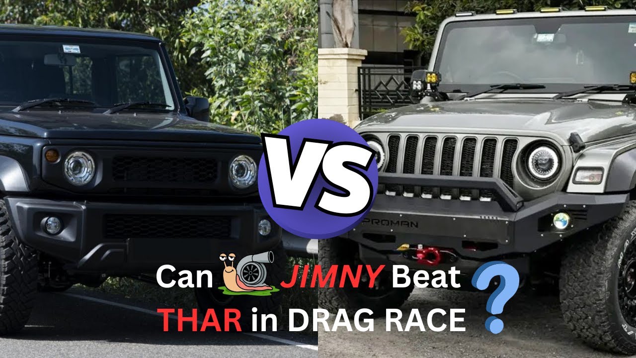 Thar VS Jimny | Drag racing | #dragrace #turbocharged #suzukijimny #thar #jimnybuild