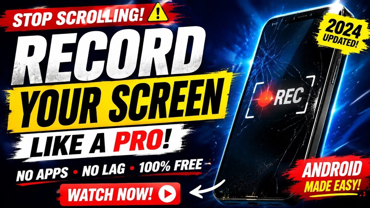 How to Record Screen on Android | Easy Screen Recording Tutorial