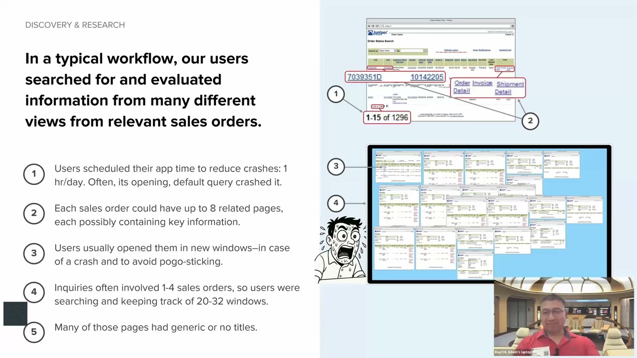 Research & Experience Design to Optimize Worldwide Sales Support Web App; with Edwin Li, BayCHI