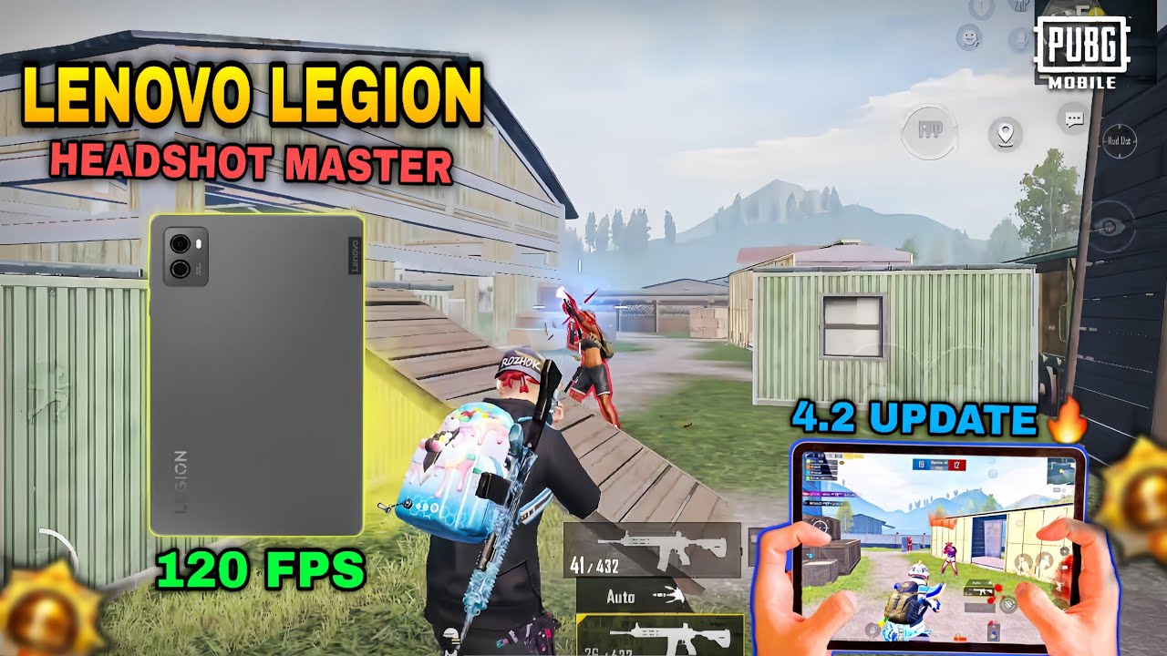 LENOVO LEGION TAB 🔥 HEADSHOT MASTER 120 FPS 🤯 4.2 UPDATE PUBG MOBILE GAMEPLAY 💫