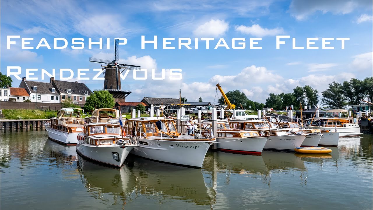 Feadship Heritage Fleet rendez-vous in Wijk bij Duurstede