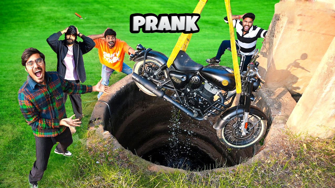 Putting Kartar Royal Enfield Bike In Well Prank  करतार की बाइक को कुएं में उतार दिया