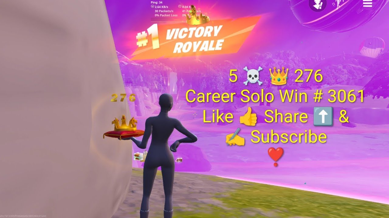 Career Solo Win#3061 Fortnite 5☠️ ZB Victory Royale Chapter 7 Season 1 Solo Win #402 👑#276