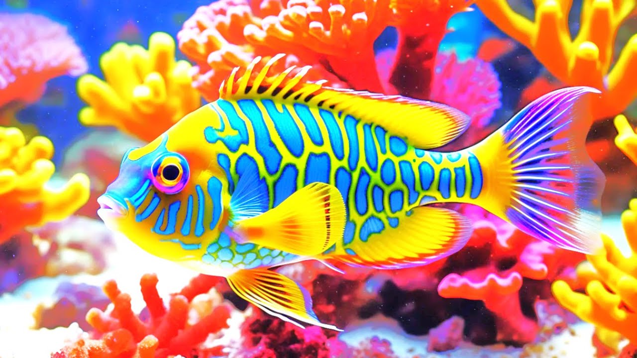 The Best 4K Aquarium - Dive Into The Mesmerizing Underwater Realm, Sea Jellyfish, Coral Reefs