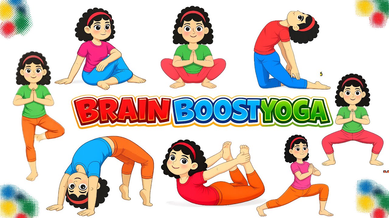 🧠 BRAIN BOOST YOGA for Kids | Fun & Easy Kids Yoga | Yoga For Kids | Yoga For Flexibility | KidsYoga