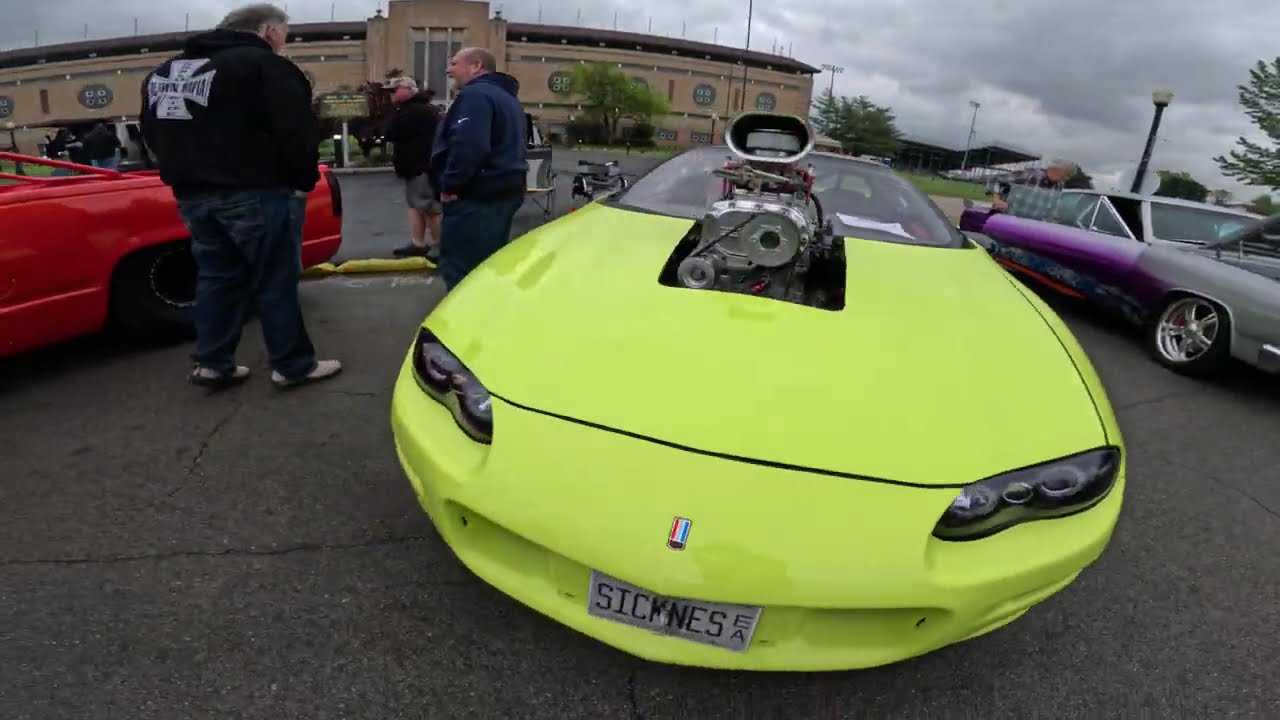 Street machine nationals 2025 Du Quoin IL. A lot of horsepower for a cold and rainy day.