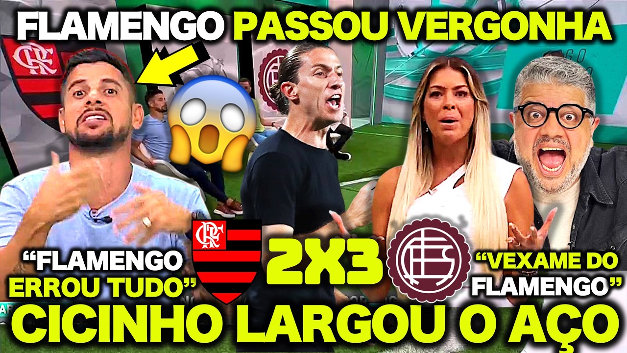 CICINHO PERDE a LINHA e HEVERTON GUIMARÃES REVOLTADO após VEXAME do FLAMENGO! FLAMENGO 2X3 LANÚS