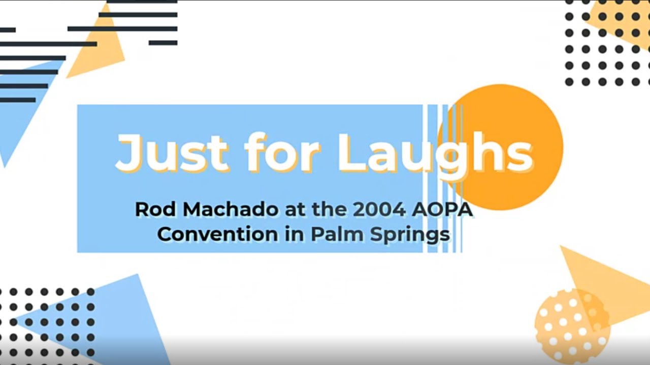 Aviation Humor: Rod Machado at AOPA's PSP 2004 Convention